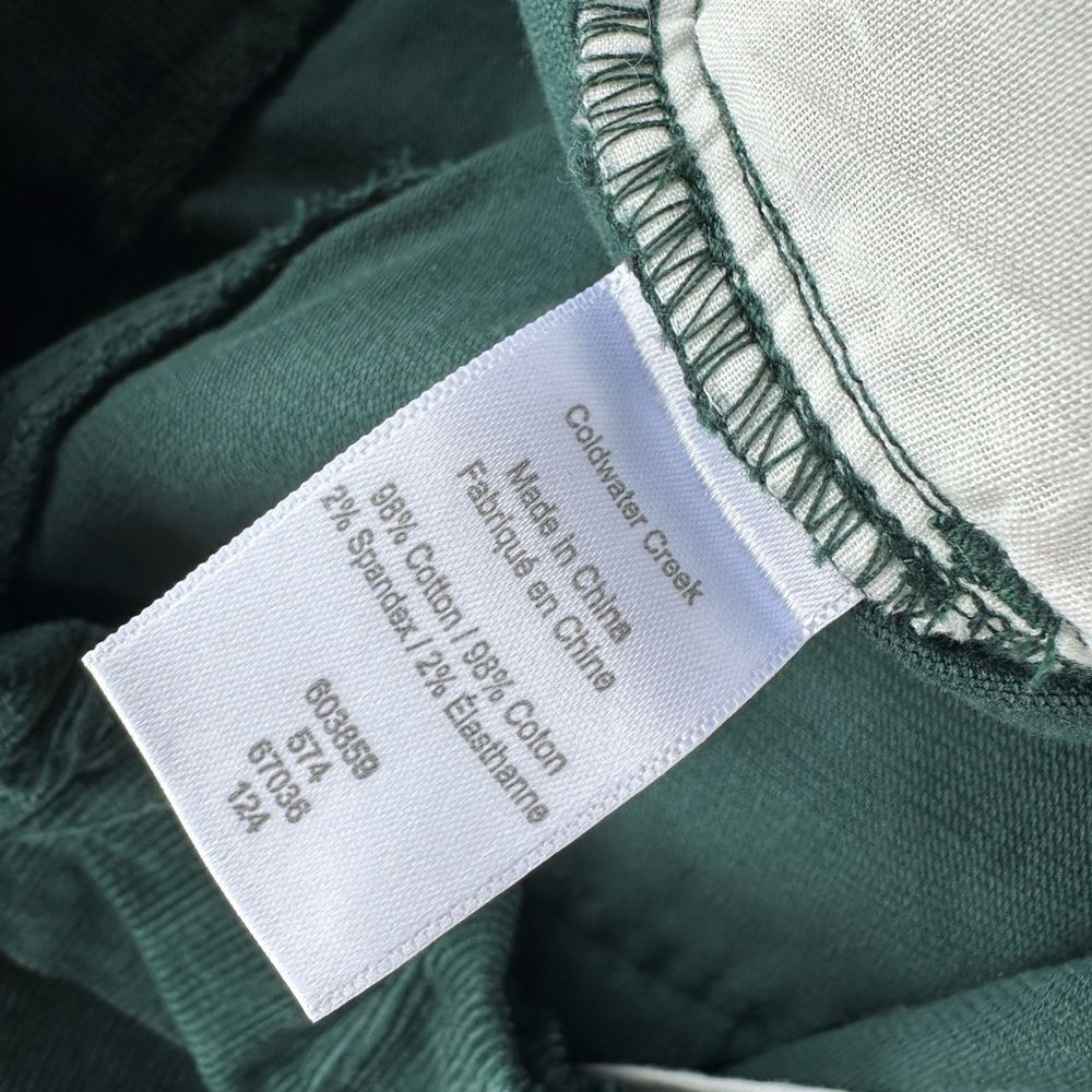 🎉5 for $45🎉 Coldwater creek corduroy pants size 6P pull on - Picture 10 of 10